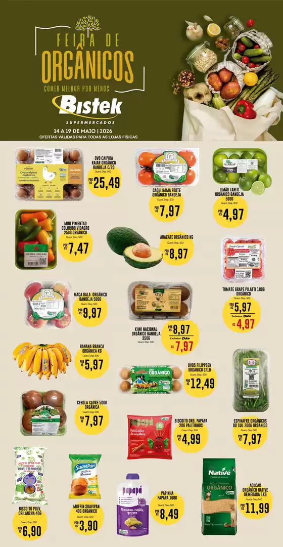 Catálogo Bistek Supermercados | Melhores ofertas para compradores econômicos | 2026-05-14T00:00:00.000Z - 2026-05-19T00:00:00.000Z
