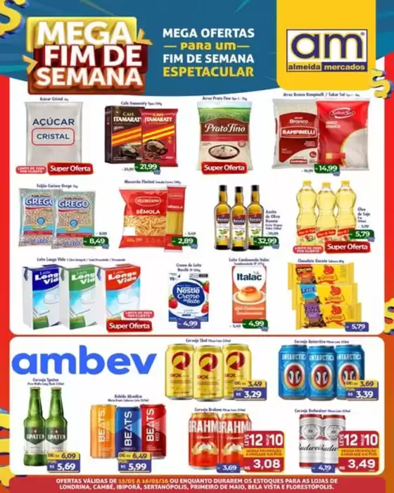 Catálogo Almeida Mercados em Maringá | Mega Fim De Semana | 2026-05-15T00:00:00.000Z - 2026-05-16T00:00:00.000Z