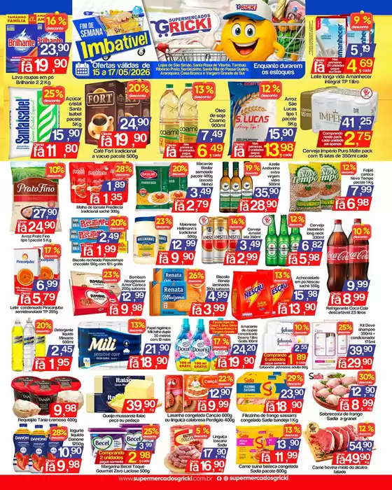 Catálogo Supermercados Gricki | Encarte Supermercados Gricki | 2026-05-15T00:00:00.000Z - 2026-05-17T00:00:00.000Z