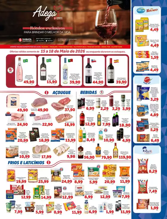Catálogo Shibata Supermercados | Descubra ofertas atraentes | 2026-05-15T00:00:00.000Z - 2026-05-18T00:00:00.000Z
