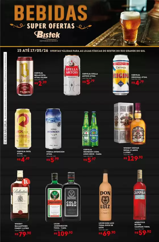 Catálogo Bistek Supermercados | Descontos e promoções | 2026-05-15T00:00:00.000Z - 2026-05-17T00:00:00.000Z