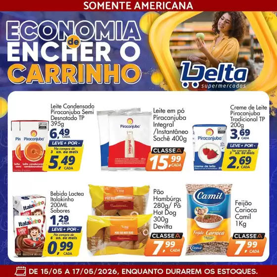 Catálogo Delta Supermercados | Ofertas exclusivas para nossos clientes | 2026-05-15T00:00:00.000Z - 2026-05-17T00:00:00.000Z