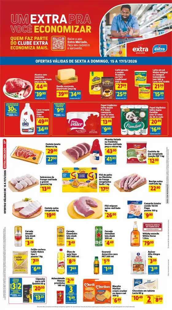 Catálogo Mercado Extra | Ofertas e promoções atuais | 2026-05-15T00:00:00.000Z - 2026-05-17T00:00:00.000Z