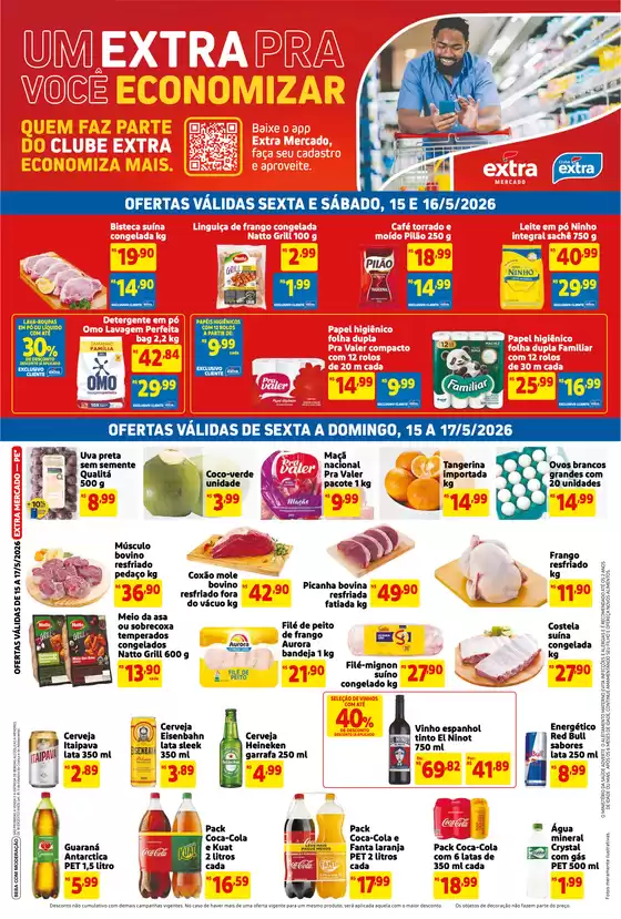 Catálogo Mercado Extra | Melhores ofertas para compradores econômicos | 2026-05-15T00:00:00.000Z - 2026-05-17T00:00:00.000Z