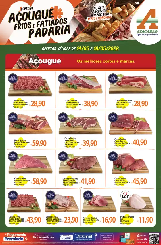 Catálogo Atacadão | Atacadão - Açougue / Padaria / Frios e Fatiados | 2026-05-15T00:00:00.000Z - 2026-05-16T00:00:00.000Z