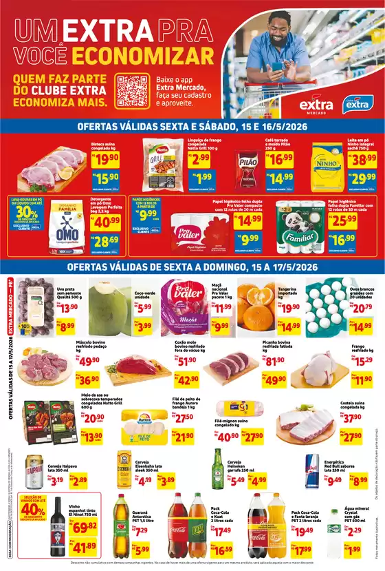Catálogo Mercado Extra | Promoções especiais em andamento | 2026-05-15T00:00:00.000Z - 2026-05-17T00:00:00.000Z