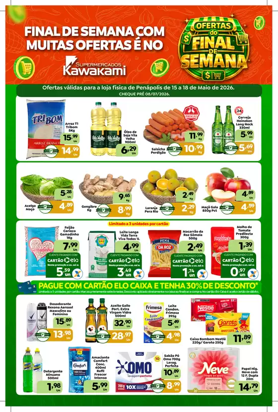 Catálogo Supermercados Kawakami | Ofertas - Penápolis | 2026-05-15T00:00:00.000Z - 2026-05-18T00:00:00.000Z
