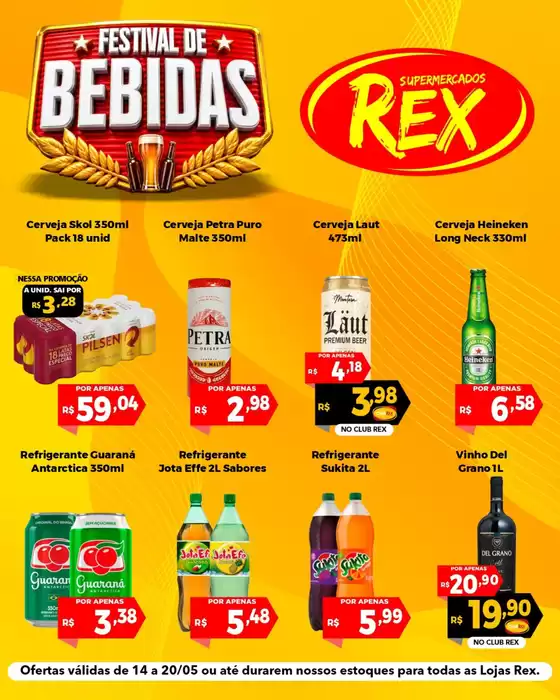Catálogo Supermercados Rex | Descontos e promoções | 2026-05-14T00:00:00.000Z - 2026-05-20T00:00:00.000Z