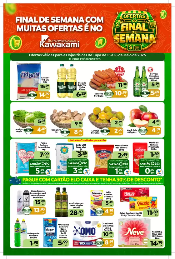 Catálogo Supermercados Kawakami | Ofertas - Tupã | 2026-05-15T00:00:00.000Z - 2026-05-18T00:00:00.000Z