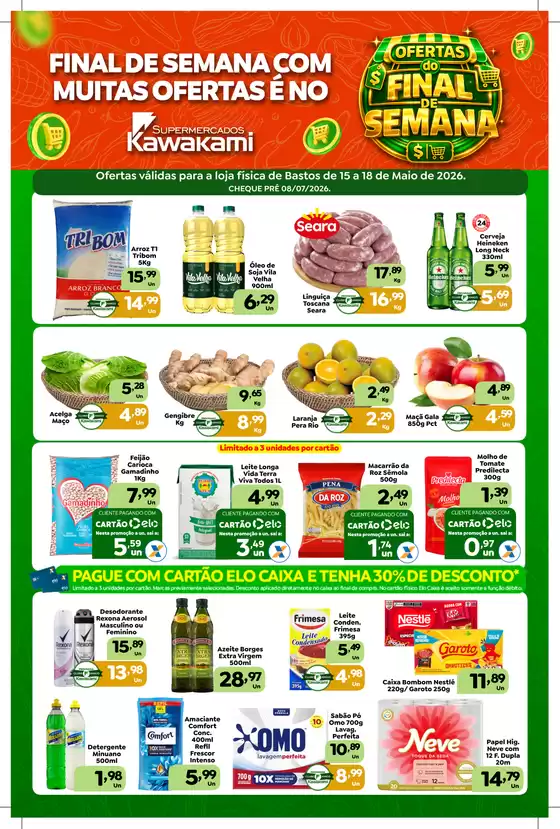 Catálogo Supermercados Kawakami | Ofertas - Bastos | 2026-05-15T00:00:00.000Z - 2026-05-18T00:00:00.000Z