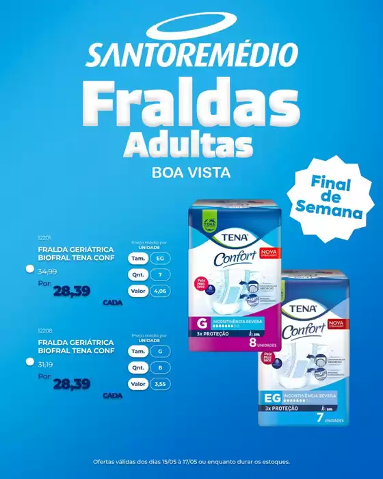 Catálogo Drogarias Santo Remédio | Encarte Drogarias Santo Remedio | 2026-05-15T00:00:00.000Z - 2026-05-17T00:00:00.000Z
