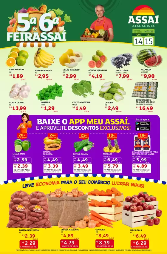 Catálogo Assaí Atacadista em Cotia | Encarte Assaí Atacadista 47329-89 | 2026-05-15T00:00:00.000Z - 2026-05-15T00:00:00.000Z