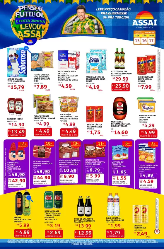 Catálogo Assaí Atacadista em Cotia | Encarte Assaí Atacadista 47284 | 2026-05-15T00:00:00.000Z - 2026-05-17T00:00:00.000Z