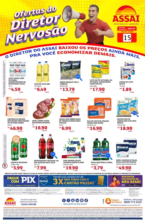 Catálogo Assaí Atacadista em Ituberá | Encarte Assaí Atacadista 47262-676 | 2026-05-15T00:00:00.000Z - 2026-05-15T00:00:00.000Z