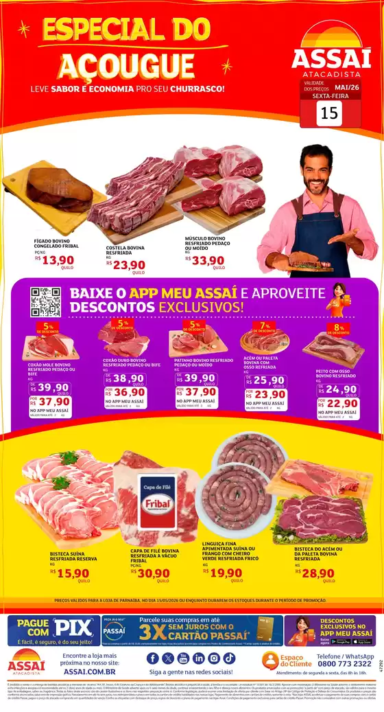 Catálogo Assaí Atacadista | Encarte Assaí Atacadista 47292-692 | 2026-05-15T00:00:00.000Z - 2026-05-15T00:00:00.000Z