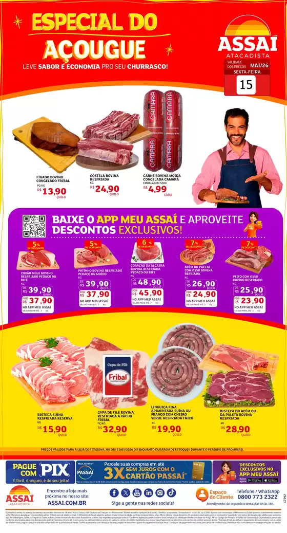 Catálogo Assaí Atacadista | Encarte Assaí Atacadista 47292-693 | 2026-05-15T00:00:00.000Z - 2026-05-15T00:00:00.000Z