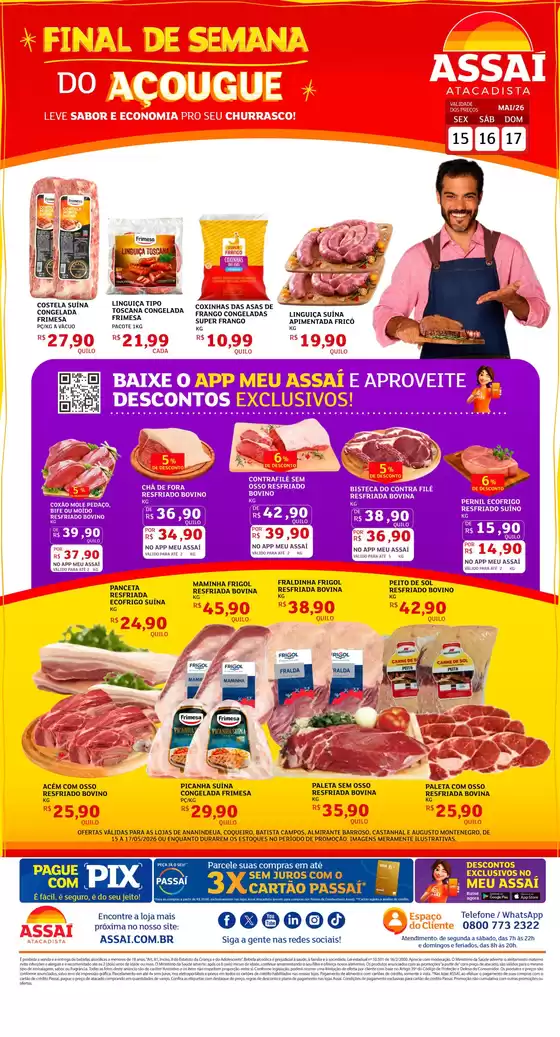 Catálogo Assaí Atacadista | Encarte Assaí Atacadista 47013-63 | 2026-05-15T00:00:00.000Z - 2026-05-17T00:00:00.000Z