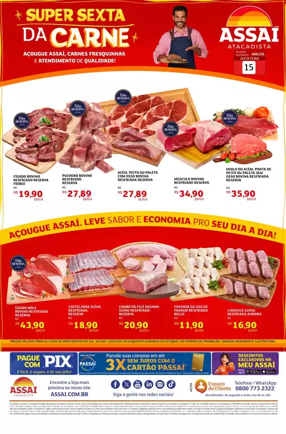 Catálogo Assaí Atacadista | Encarte Assaí Atacadista 46769 | 2026-05-15T00:00:00.000Z - 2026-05-15T00:00:00.000Z