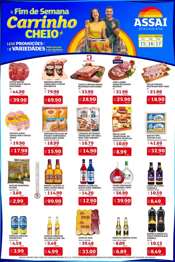 Catálogo Assaí Atacadista | Encarte Assaí Atacadista 46981-562 | 2026-05-15T00:00:00.000Z - 2026-05-17T00:00:00.000Z