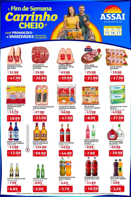 Catálogo Assaí Atacadista | Encarte Assaí Atacadista 46981-757 | 2026-05-15T00:00:00.000Z - 2026-05-17T00:00:00.000Z