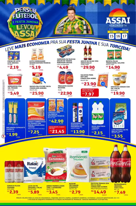 Catálogo Assaí Atacadista | Encarte Assaí Atacadista 47044-63 | 2026-05-15T00:00:00.000Z - 2026-05-17T00:00:00.000Z