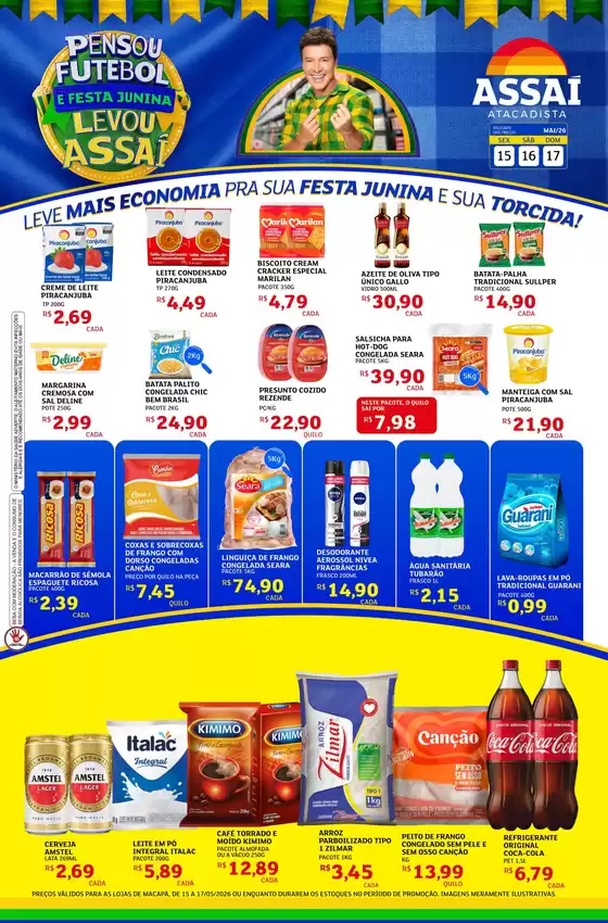 Catálogo Assaí Atacadista | Encarte Assaí Atacadista 47044-442 | 2026-05-15T00:00:00.000Z - 2026-05-17T00:00:00.000Z
