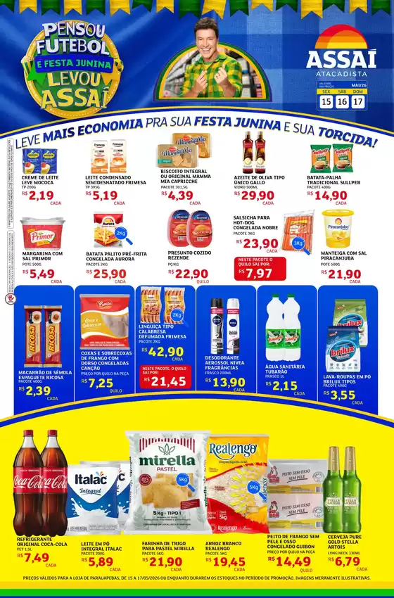 Catálogo Assaí Atacadista | Encarte Assaí Atacadista 47044-64 | 2026-05-15T00:00:00.000Z - 2026-05-17T00:00:00.000Z