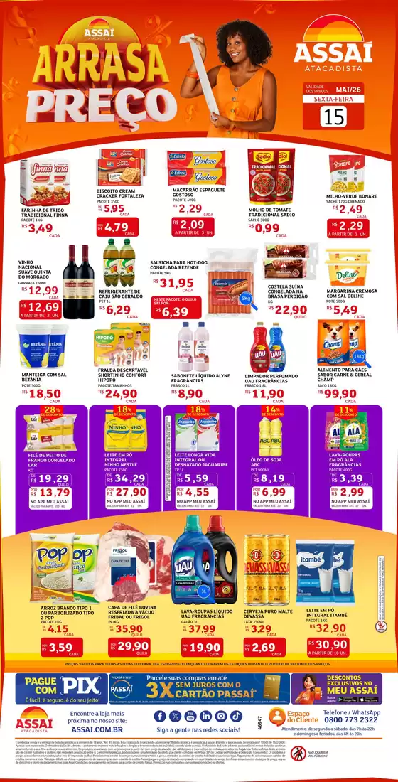 Catálogo Assaí Atacadista | Encarte Assaí Atacadista 46947-127 | 2026-05-15T00:00:00.000Z - 2026-05-15T00:00:00.000Z