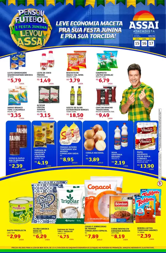 Catálogo Assaí Atacadista | Encarte Assaí Atacadista 47229-73 | 2026-05-15T00:00:00.000Z - 2026-05-17T00:00:00.000Z