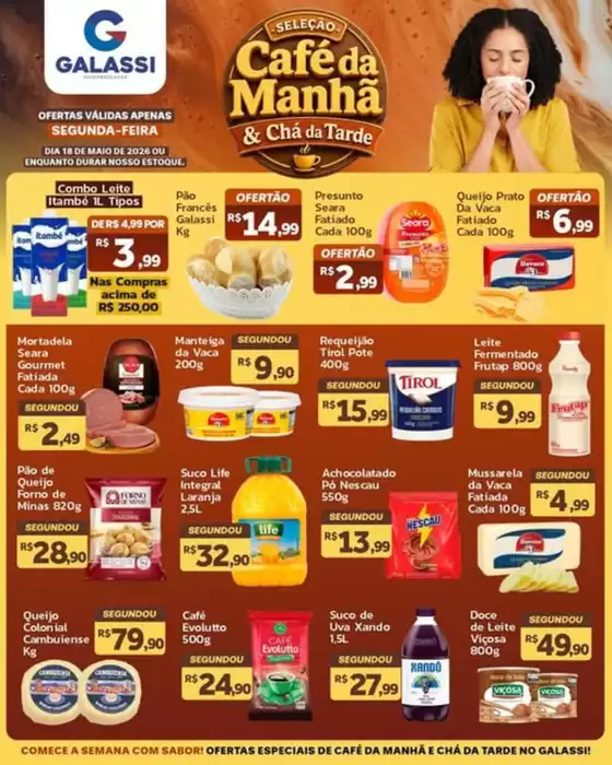 Catálogo Supermercados Galassi | SEGUNDA-FEIRA | 2026-05-18T00:00:00.000Z - 2026-05-18T00:00:00.000Z