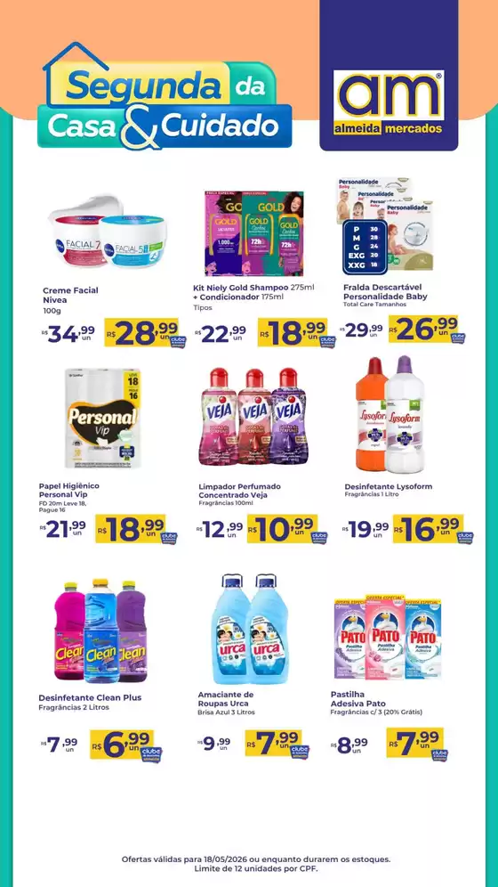 Catálogo Almeida Mercados | Segunda Da Casa & Cuidado | 2026-05-18T00:00:00.000Z - 2026-05-18T00:00:00.000Z