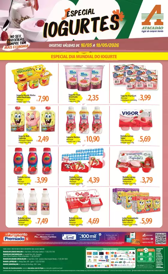 Catálogo Atacadão | Atacadão - Iogurtes | 2026-05-16T00:00:00.000Z - 2026-05-18T00:00:00.000Z