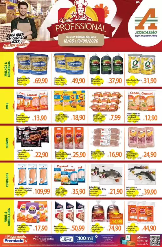 Catálogo Atacadão em Forquilha | Atacadão - Linha Profissional | 2026-05-18T00:00:00.000Z - 2026-05-19T00:00:00.000Z