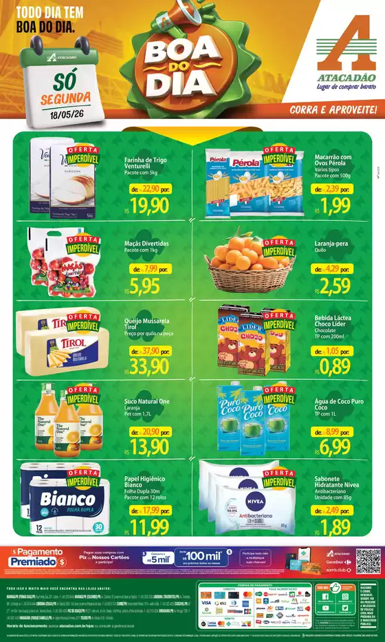 Catálogo Atacadão | Atacadão - Boa do Dia | 2026-05-18T00:00:00.000Z - 2026-05-18T00:00:00.000Z