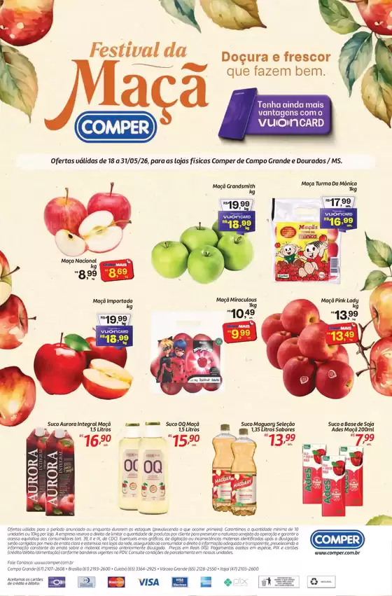 Catálogo Comper em Paranavaí | Festival da Maçã | 2026-05-18T00:00:00.000Z - 2026-05-31T00:00:00.000Z