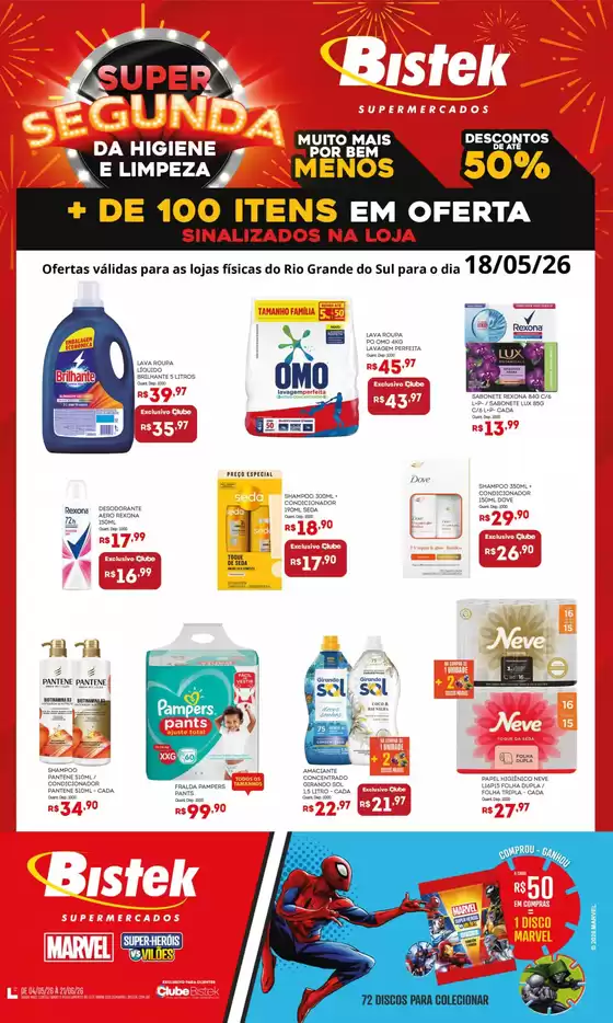 Catálogo Bistek Supermercados | Descontos e promoções | 2026-05-18T00:00:00.000Z - 2026-05-18T00:00:00.000Z