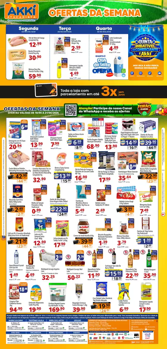 Catálogo Akki Atacadista | GOLEADA DE OFERTAS NA SEMANA 18 A 21 05 | 2026-05-18T00:00:00.000Z - 2026-05-21T00:00:00.000Z
