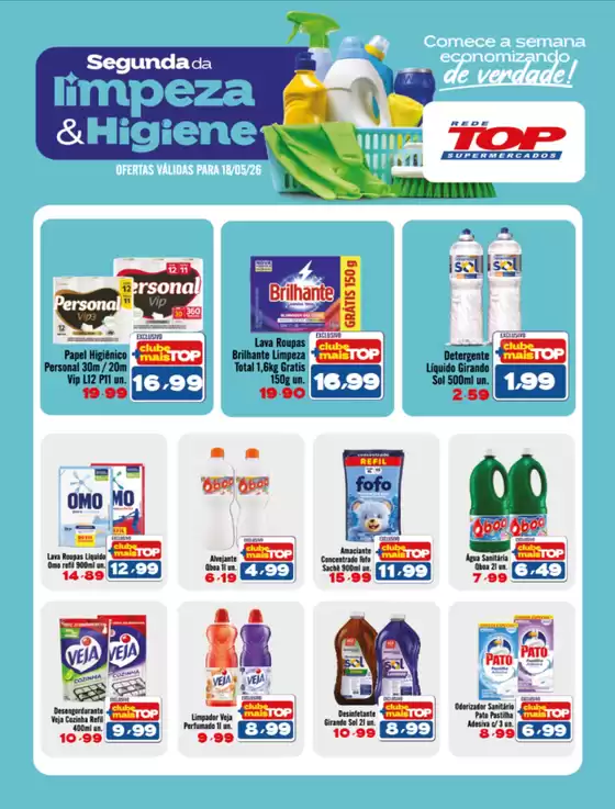Catálogo Rede Top | Ofertas exclusivas e pechinchas | 2026-05-18T00:00:00.000Z - 2026-05-18T00:00:00.000Z