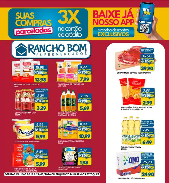Catálogo Rancho Bom Supermercados | Promoções especiais em andamento | 2026-05-18T00:00:00.000Z - 2026-05-24T00:00:00.000Z