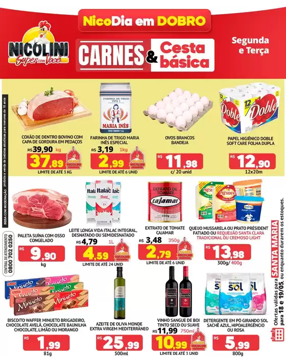 Catálogo Super Nicolini | Ótima oferta para caçadores de pechinchas | 2026-05-18T00:00:00.000Z - 2026-05-19T00:00:00.000Z