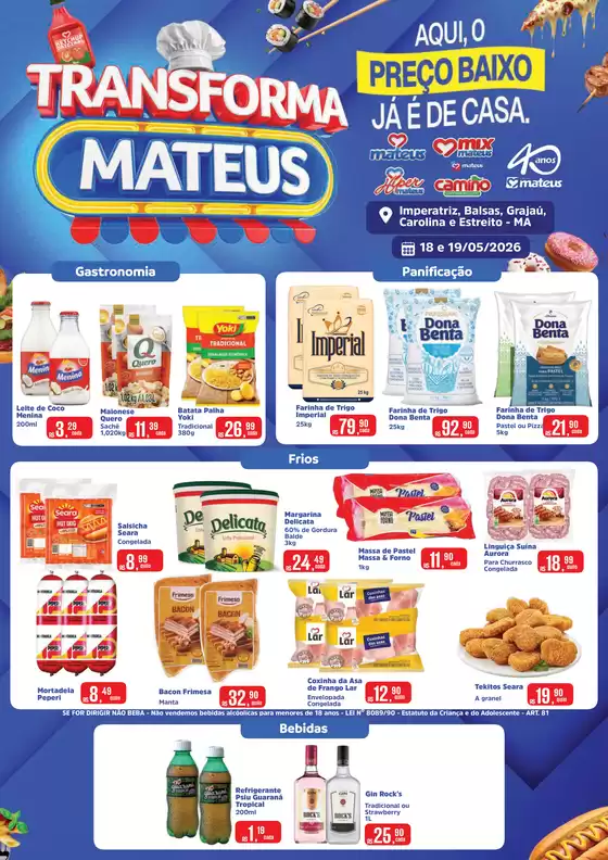 Catálogo Supermercados Mateus | Transforma Mateus | 2026-05-18T00:00:00.000Z - 2026-05-19T00:00:00.000Z