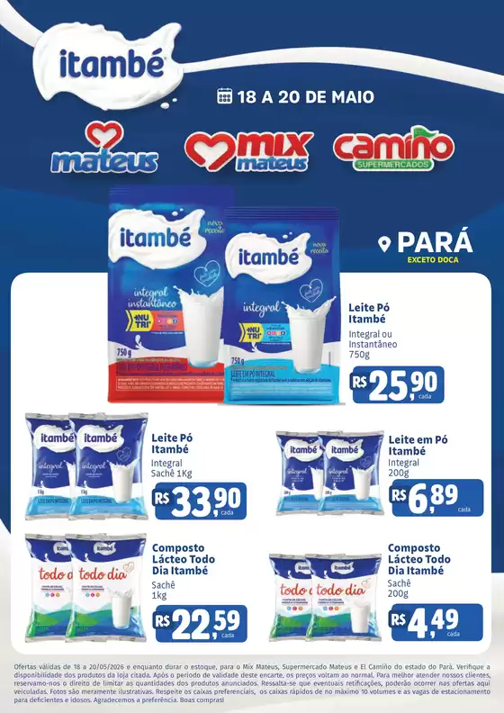 Catálogo Supermercados Mateus | Exclusivo Itambé | 2026-05-18T00:00:00.000Z - 2026-05-20T00:00:00.000Z