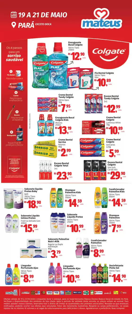 Catálogo Supermercados Mateus | Exclusivo Colgate | 2026-05-18T00:00:00.000Z - 2026-05-21T00:00:00.000Z