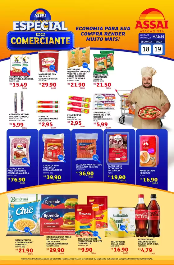 Catálogo Assaí Atacadista | Encarte Assaí Atacadista 47021-226 | 2026-05-18T00:00:00.000Z - 2026-05-19T00:00:00.000Z