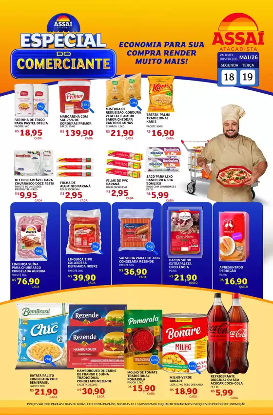 Catálogo Assaí Atacadista | Encarte Assaí Atacadista 47021-822 | 2026-05-18T00:00:00.000Z - 2026-05-19T00:00:00.000Z