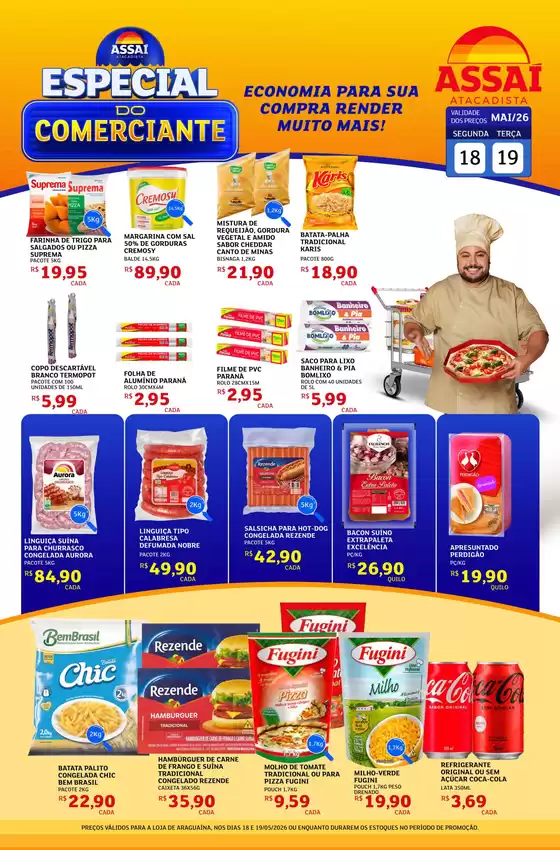 Catálogo Assaí Atacadista | Encarte Assaí Atacadista 47021-813 | 2026-05-18T00:00:00.000Z - 2026-05-19T00:00:00.000Z