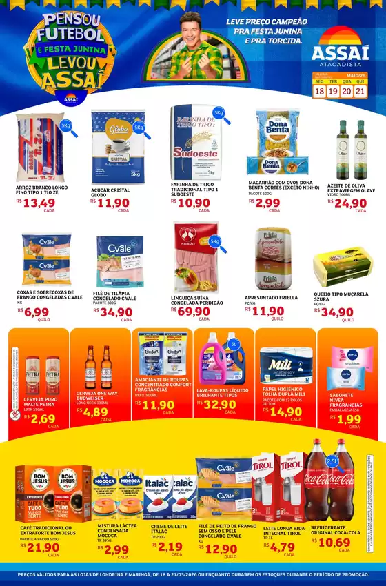 Catálogo Assaí Atacadista | Encarte Assaí Atacadista 46286-119 | 2026-05-18T00:00:00.000Z - 2026-05-21T00:00:00.000Z