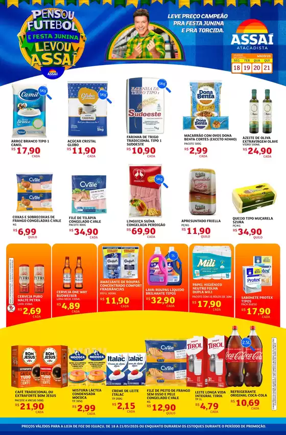 Catálogo Assaí Atacadista | Encarte Assaí Atacadista 46286-352 | 2026-05-18T00:00:00.000Z - 2026-05-21T00:00:00.000Z