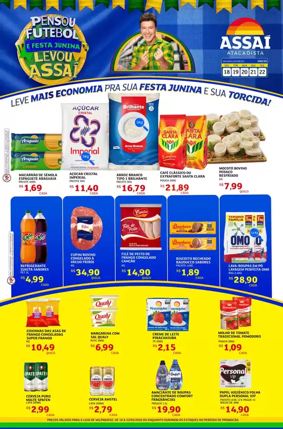Catálogo Assaí Atacadista | Encarte Assaí Atacadista 47019-16 | 2026-05-18T00:00:00.000Z - 2026-05-22T00:00:00.000Z