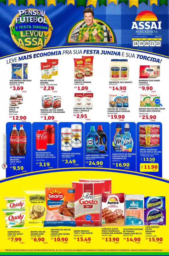 Catálogo Assaí Atacadista | Encarte Assaí Atacadista 46707 | 2026-05-18T00:00:00.000Z - 2026-05-22T00:00:00.000Z